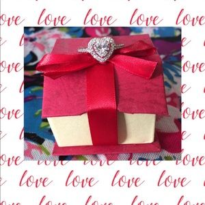 925 Sterling Silver Stamped Heart Ring